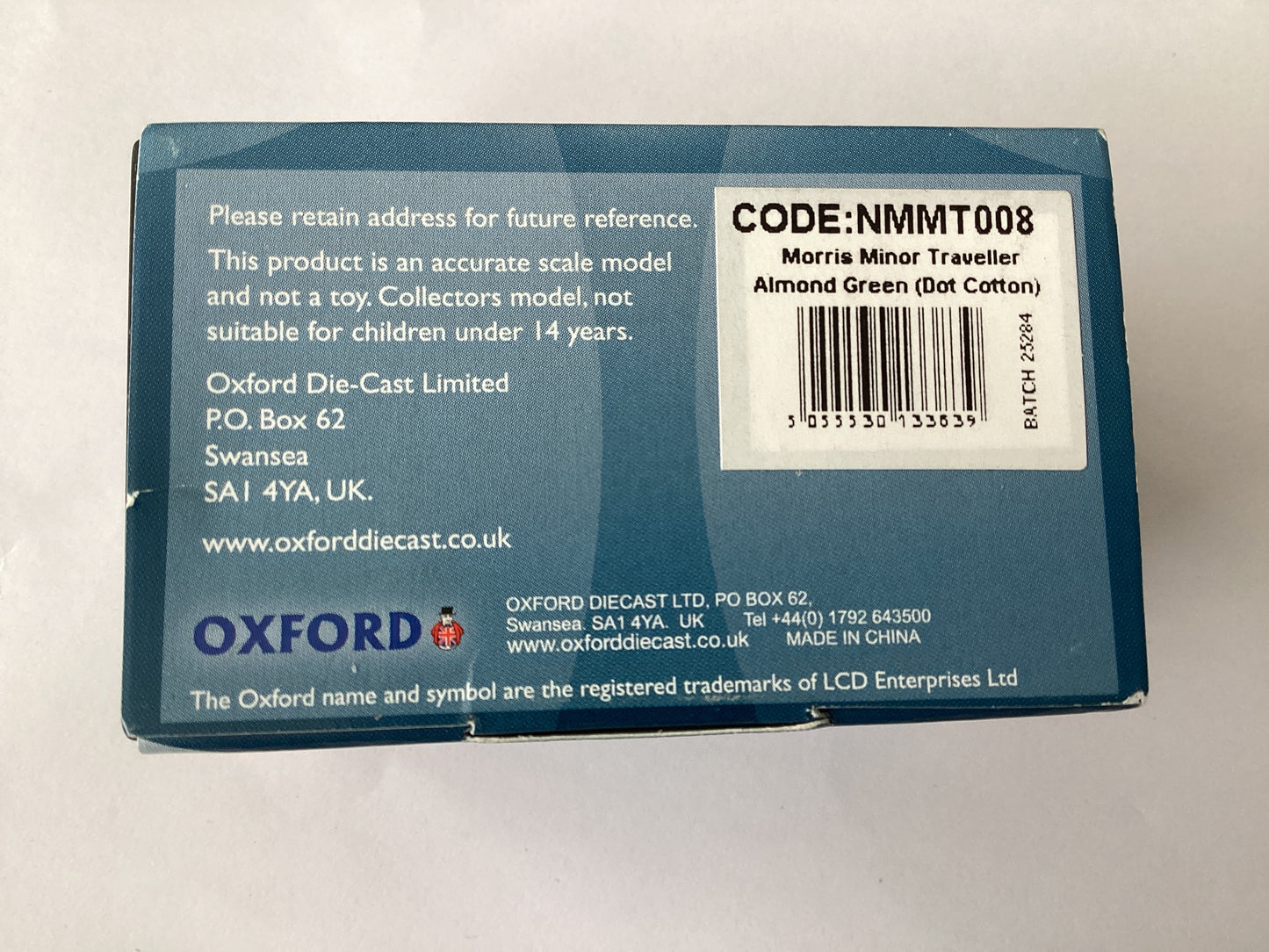 Oxford diecast N GAUGE CODE NMMT008=MORRIS MINOR TRAVELLER