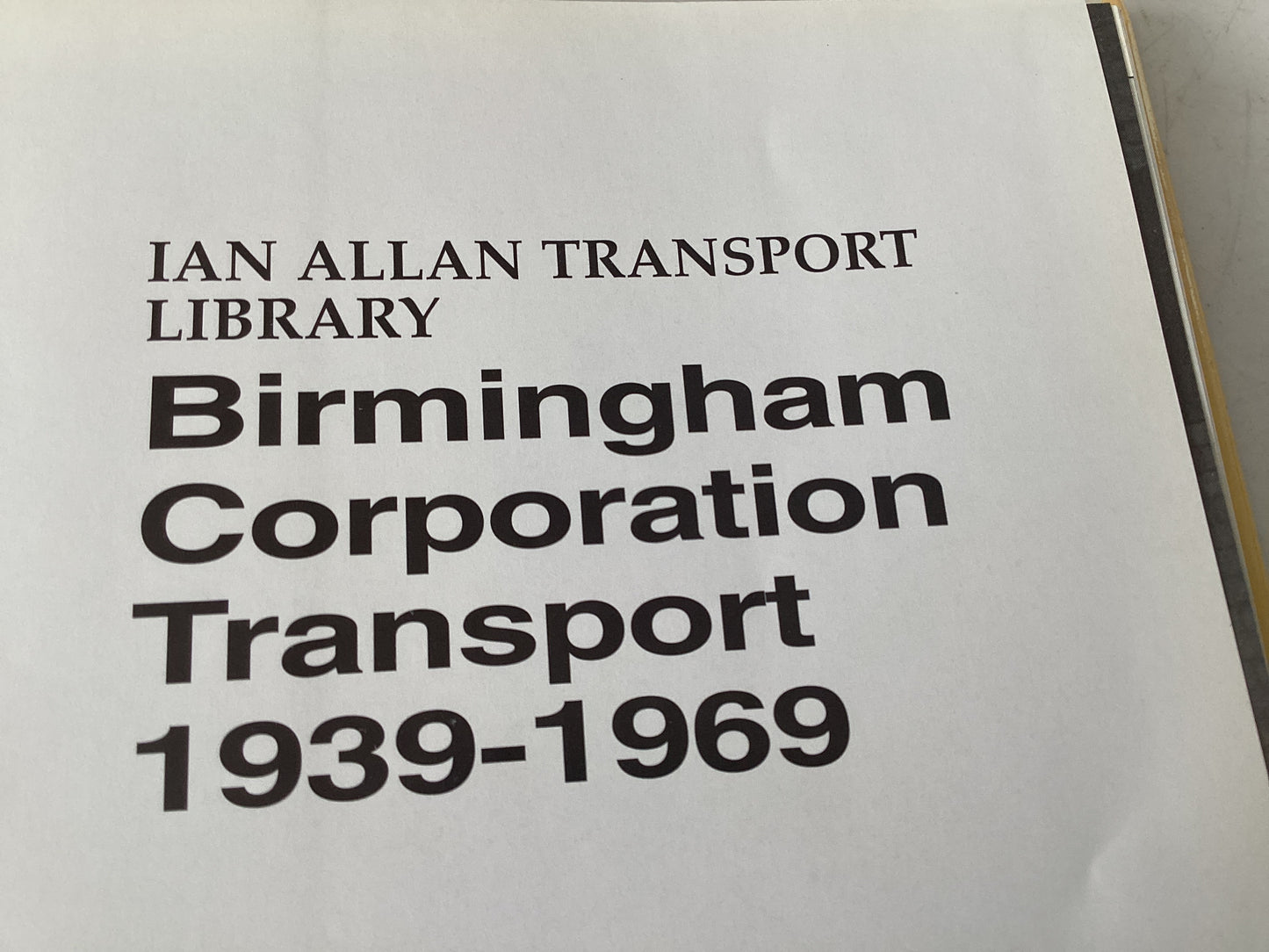 BIRMINGHAM CORPORATION TRANSPORT 1939 + 1969