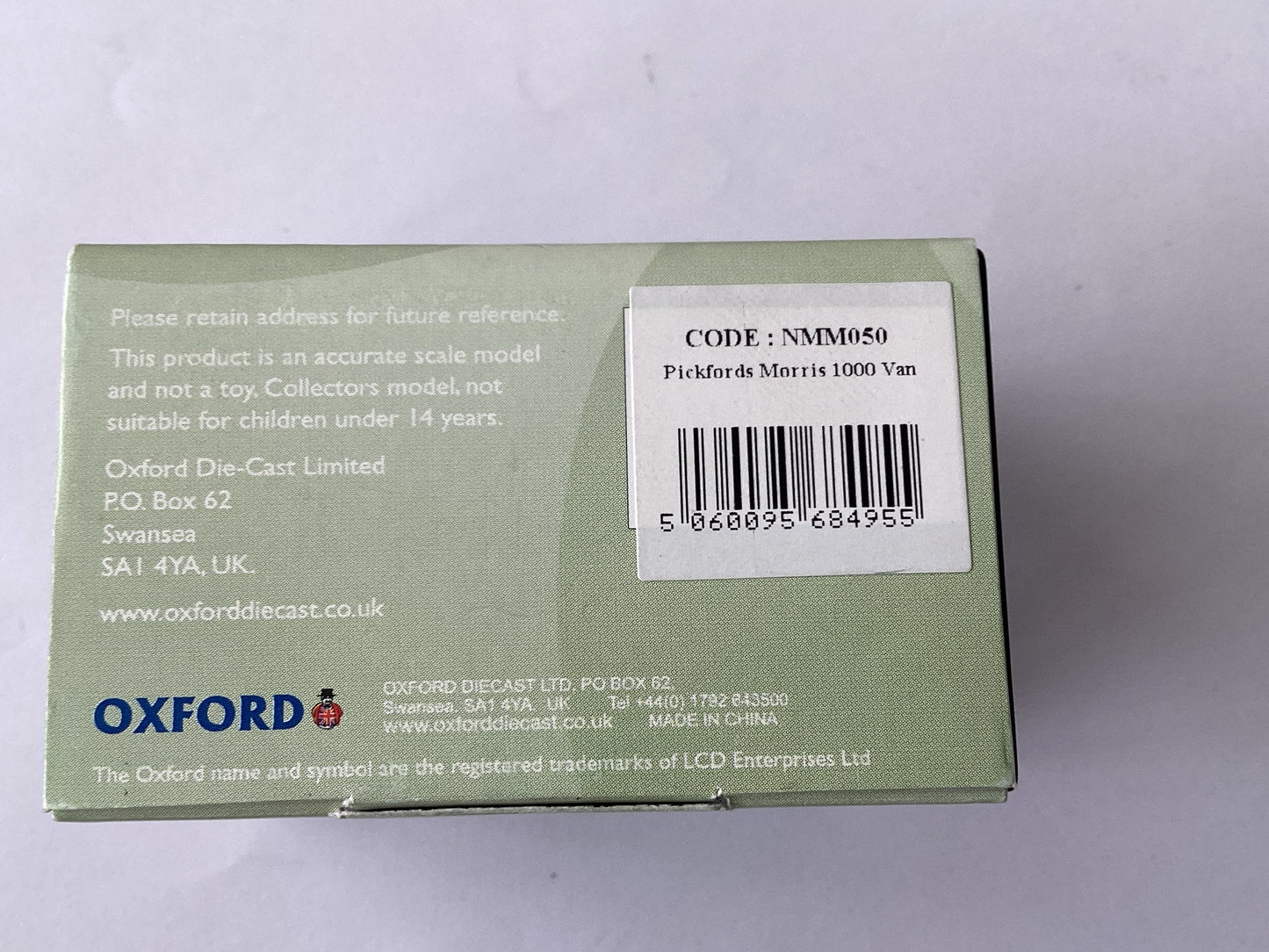 Oxford diecast N GAUGE CODE NMMT050 =MORRIS 1000 PICKFORDS