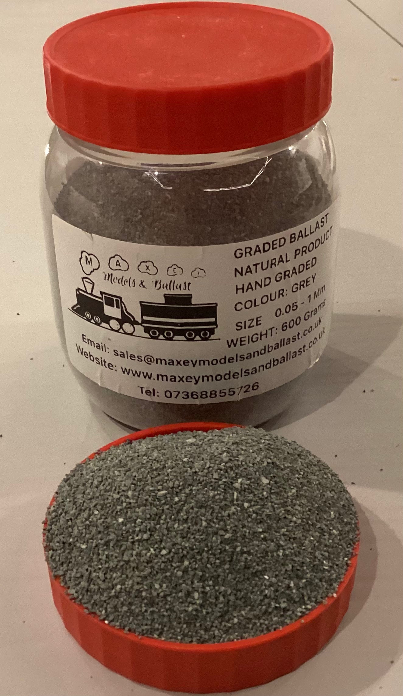 900 grams 0.05 - 1mm TRACK BALLAST TT/ N / OO / HO gauge